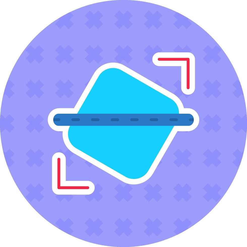 Straighten Solid duo tune Icon vector