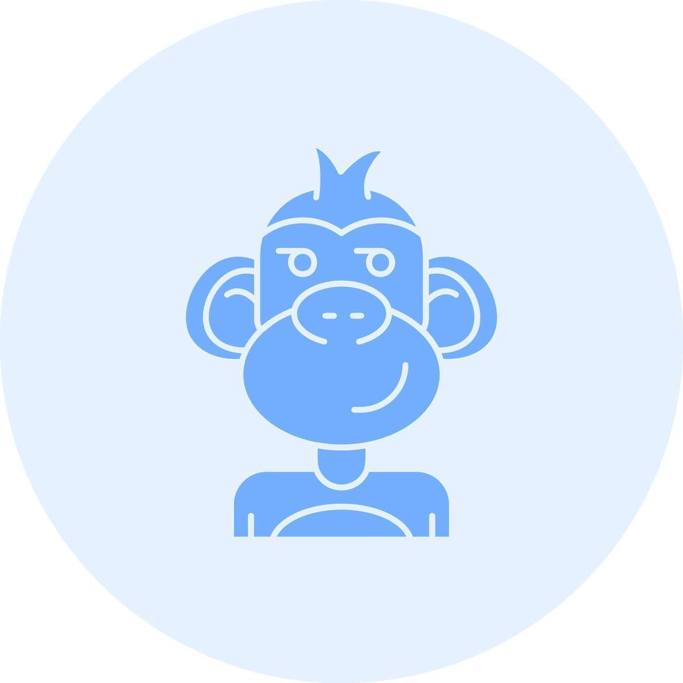Smirking Solid duo tune Icon vector