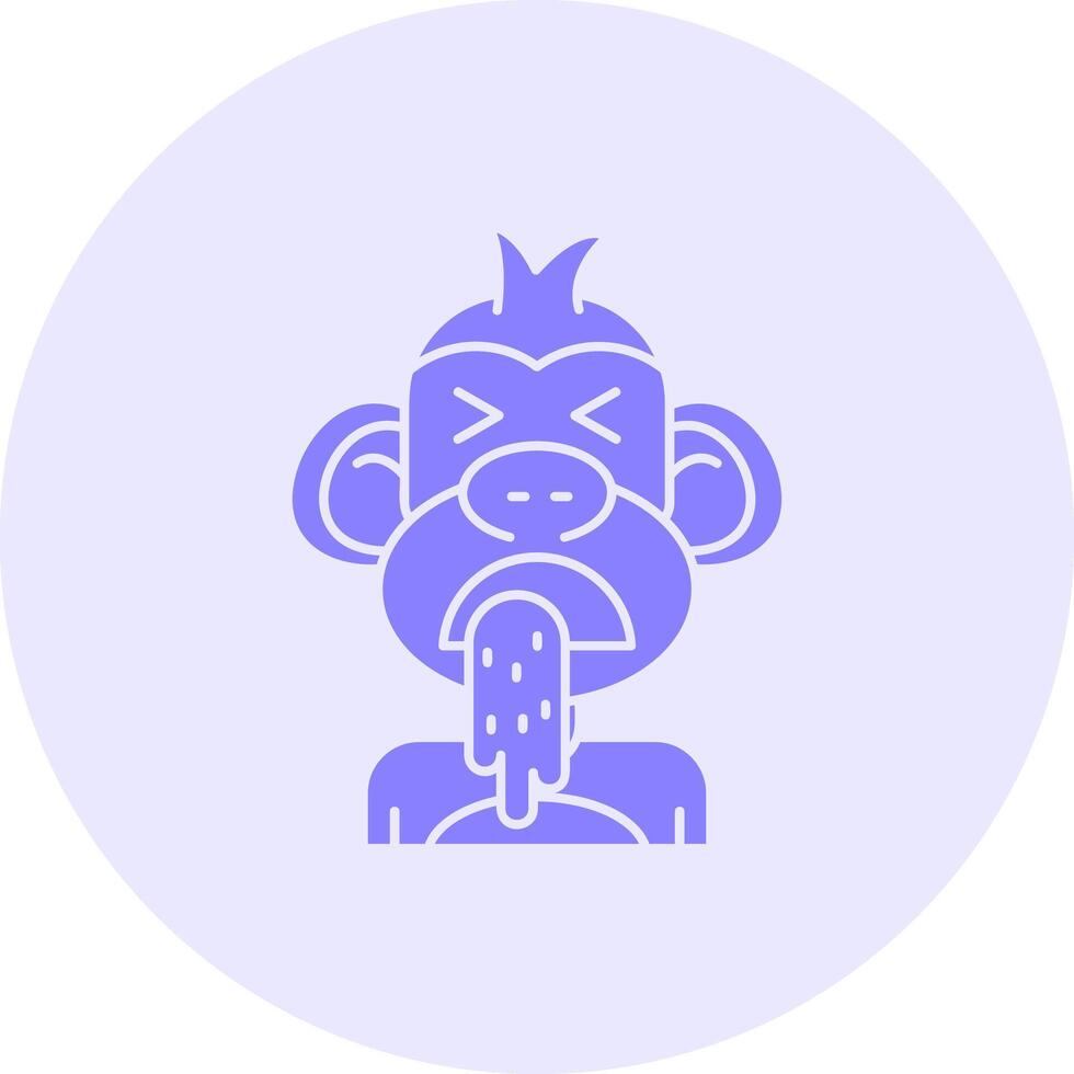 Vomit Solid duo tune Icon vector