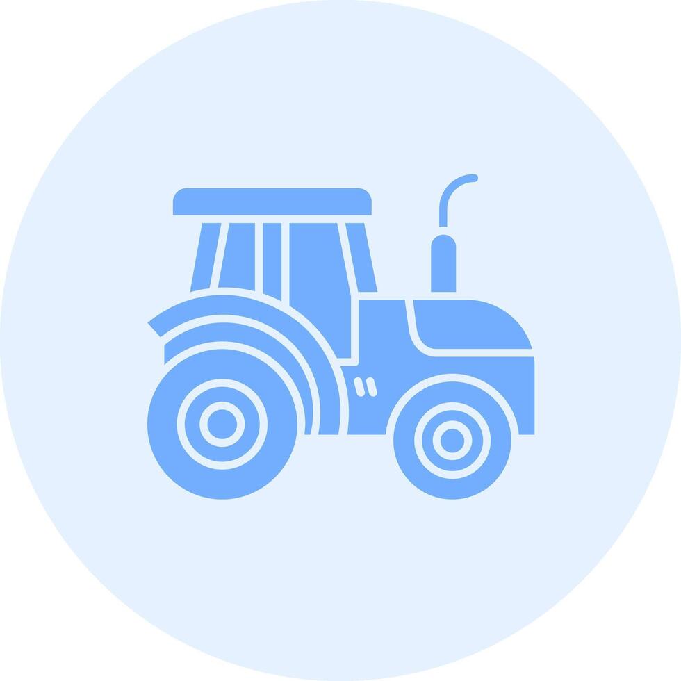 tractor sólido dúo melodía icono vector