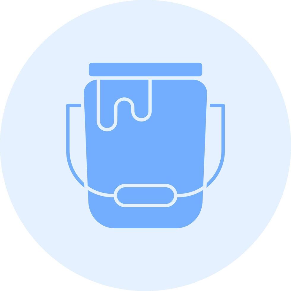 Bucket Solid duo tune Icon vector