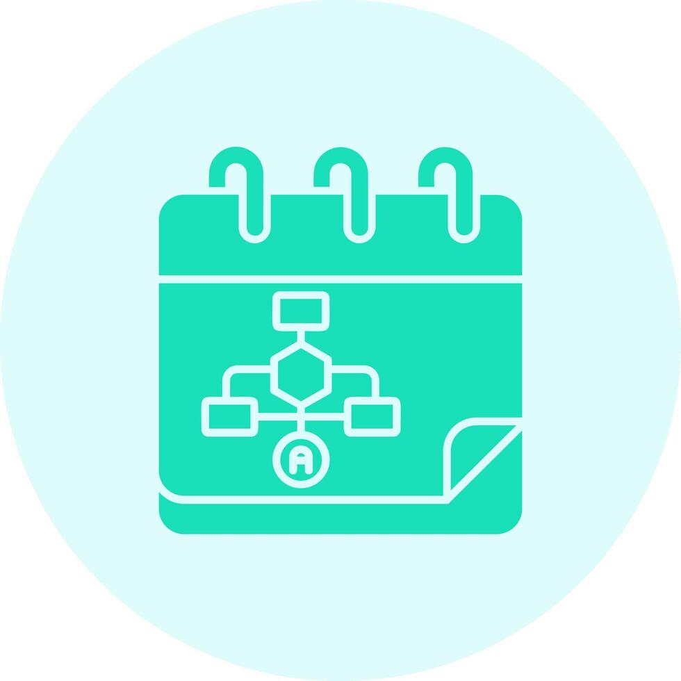 Calender Solid duo tune Icon vector