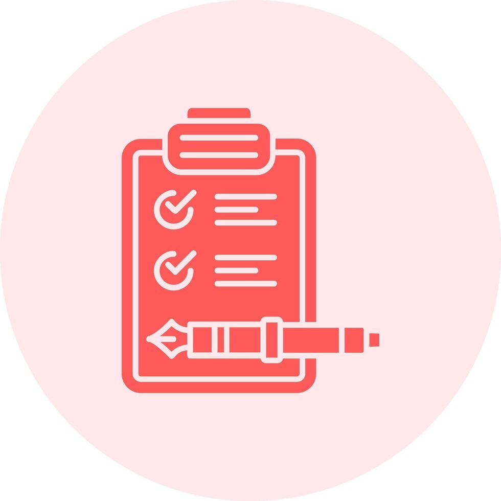 Check list Solid duo tune Icon vector