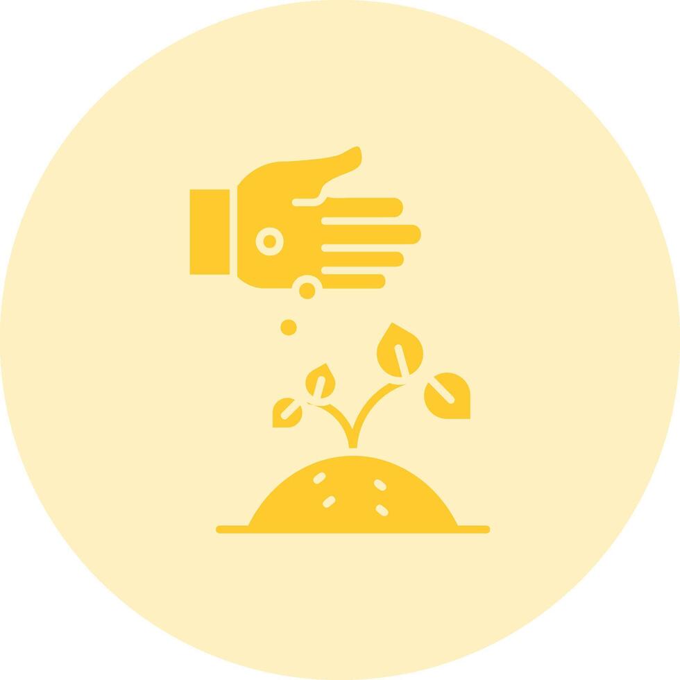 Seeding Solid duo tune Icon vector