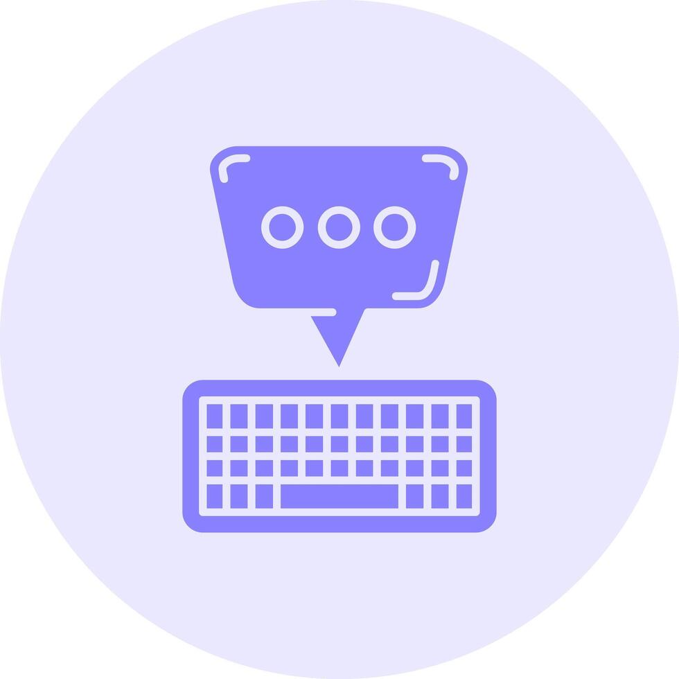 Keyboard Solid duo tune Icon vector