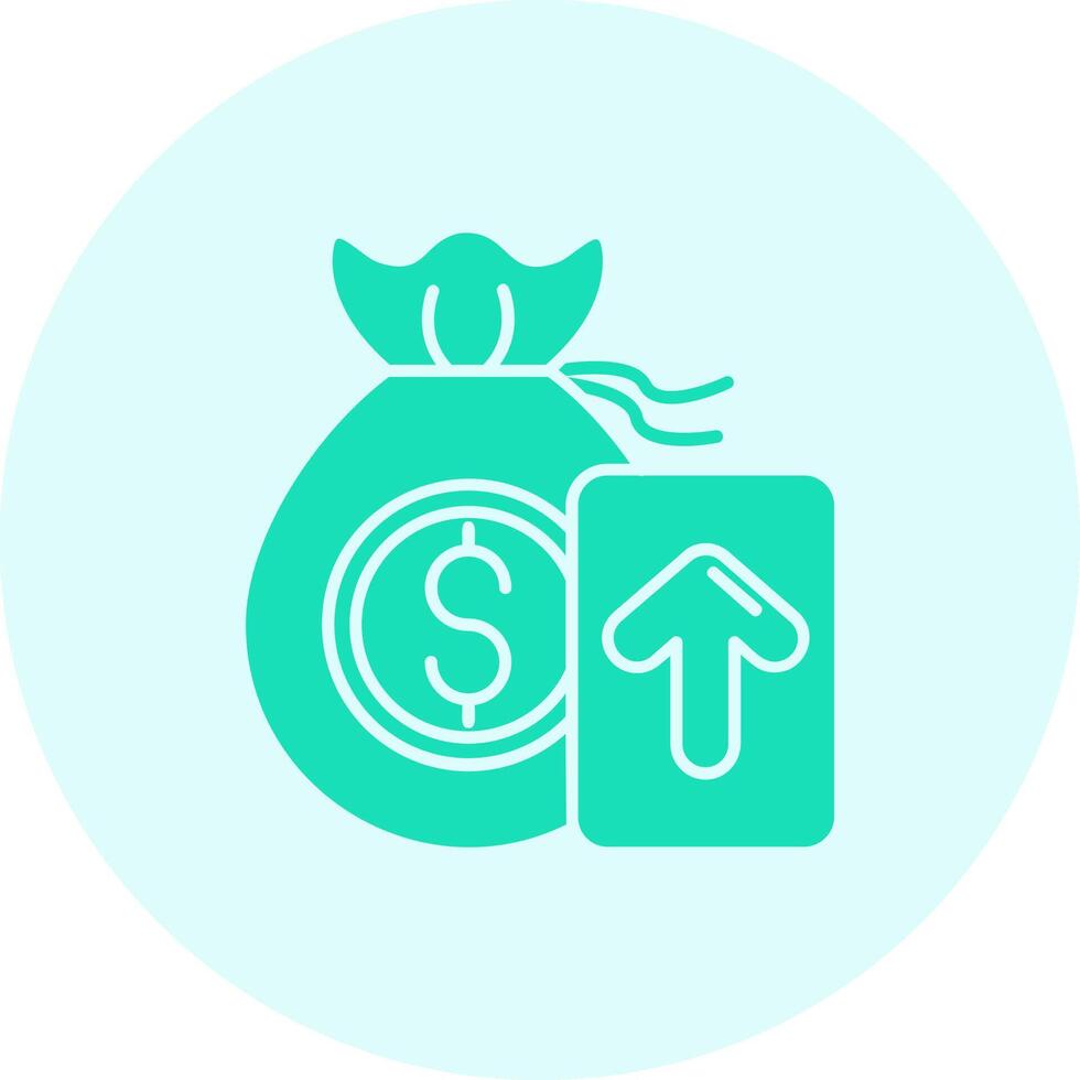 Profits Solid duo tune Icon vector