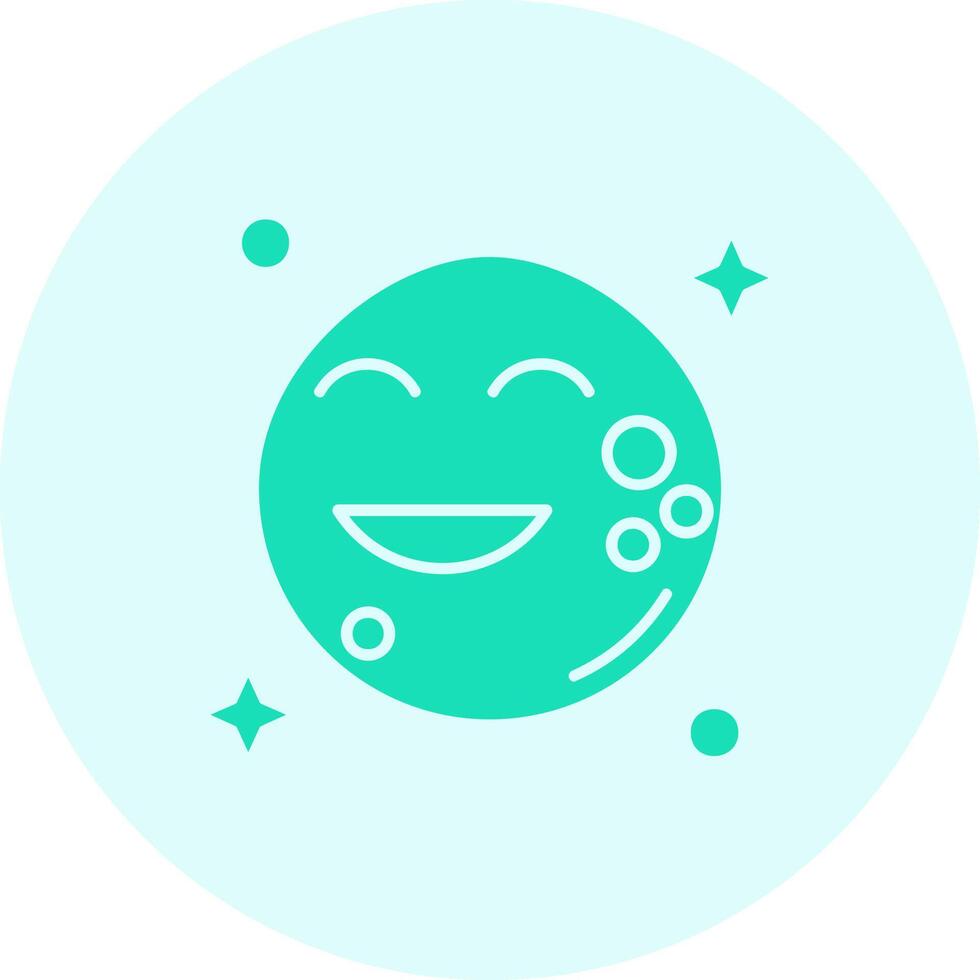 Moon Solid duo tune Icon vector