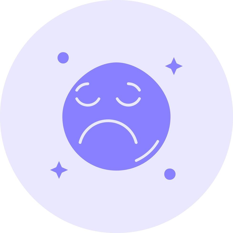 triste sólido dúo melodía icono vector