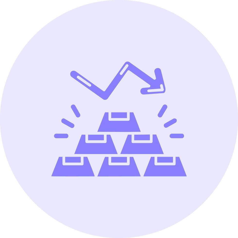 Gold Solid duo tune Icon vector