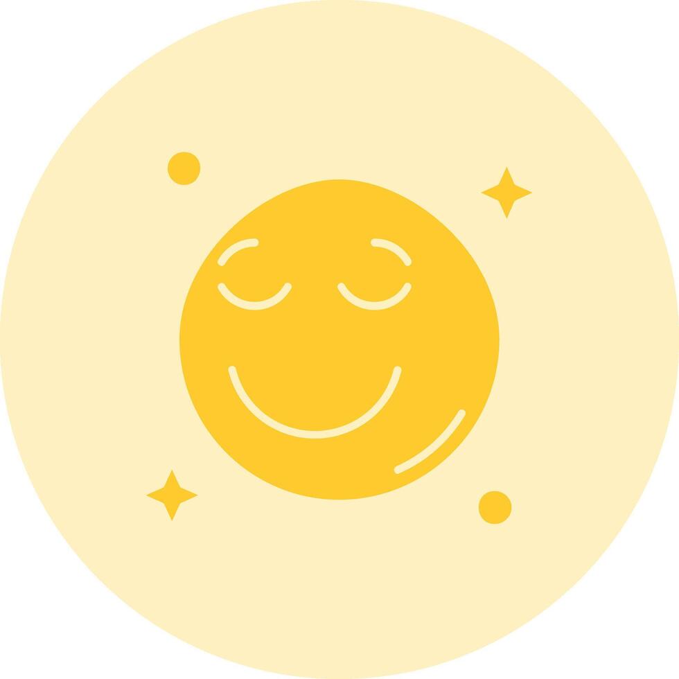 Relieved Solid duo tune Icon vector