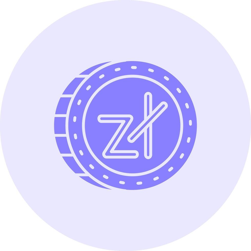 Zloty Solid duo tune Icon vector