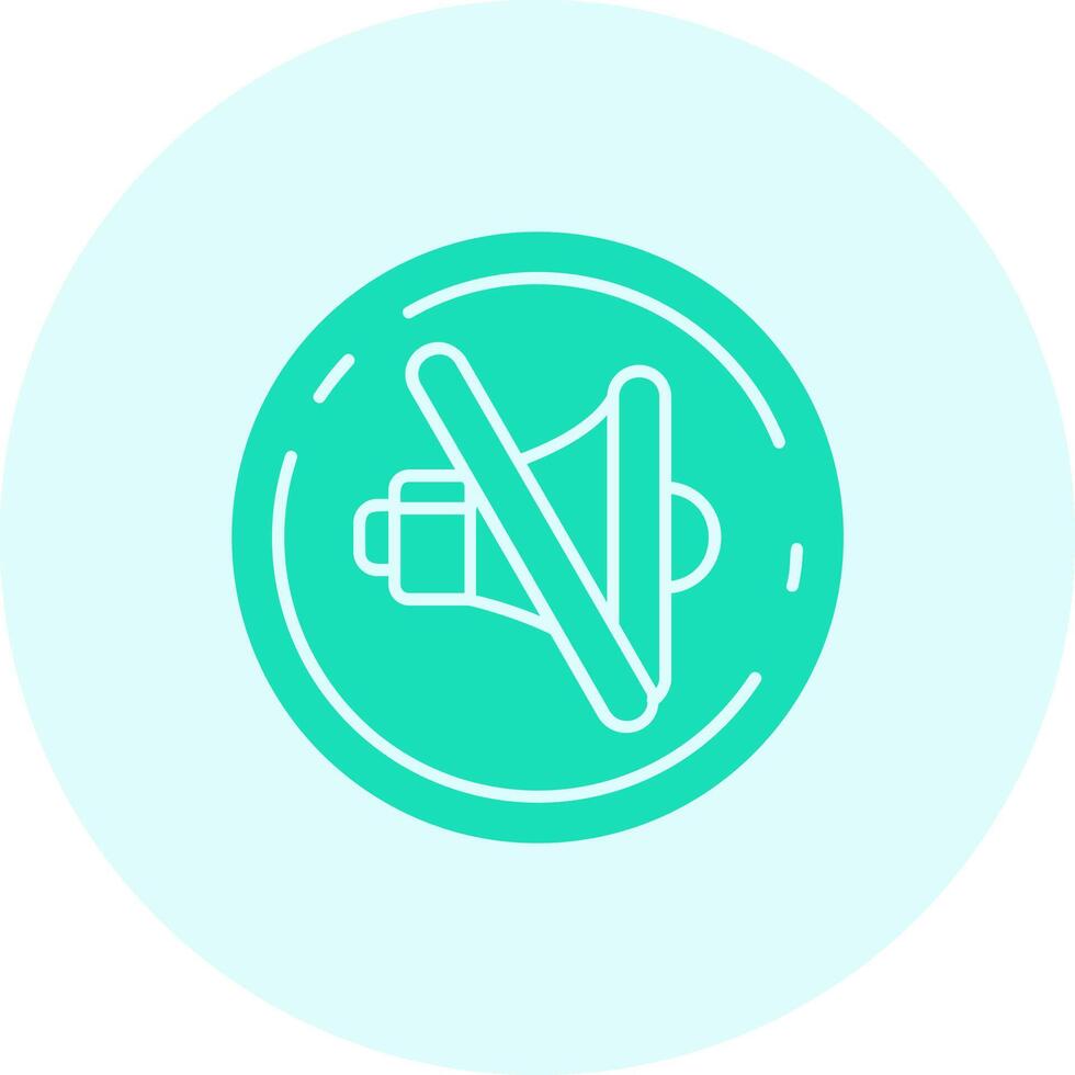 Mute Solid duo tune Icon vector