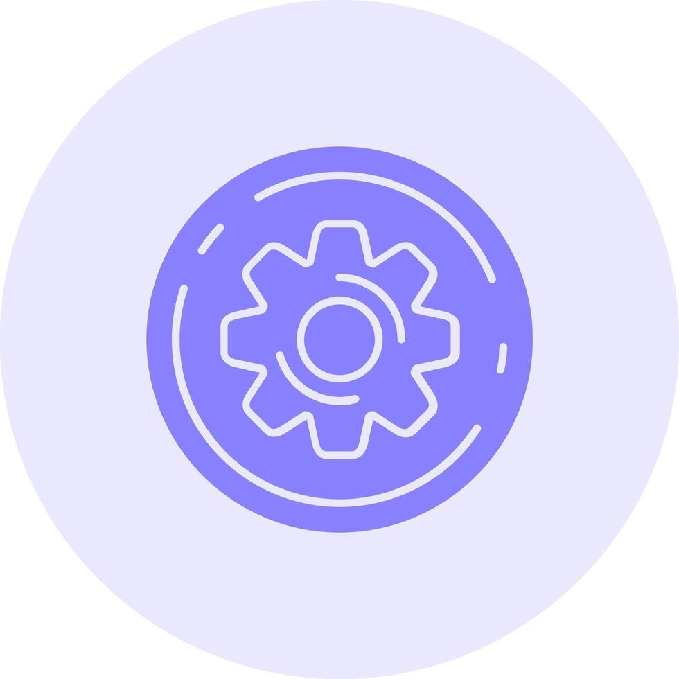 Settings Solid duo tune Icon vector