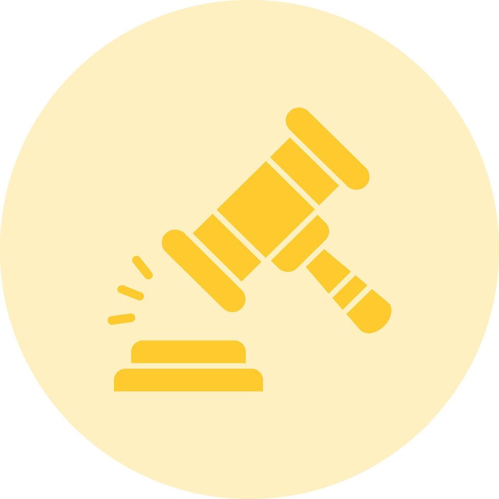 Gavel Solid duo tune Icon vector