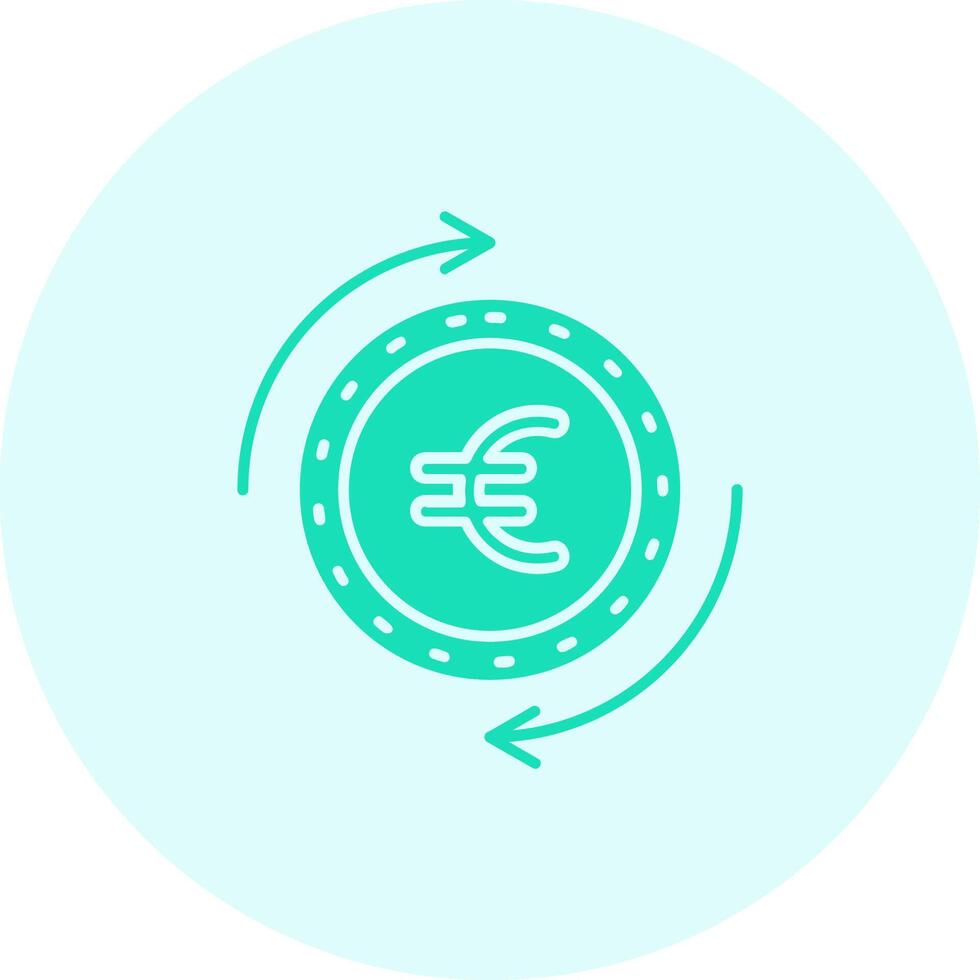 Euro Solid duo tune Icon vector