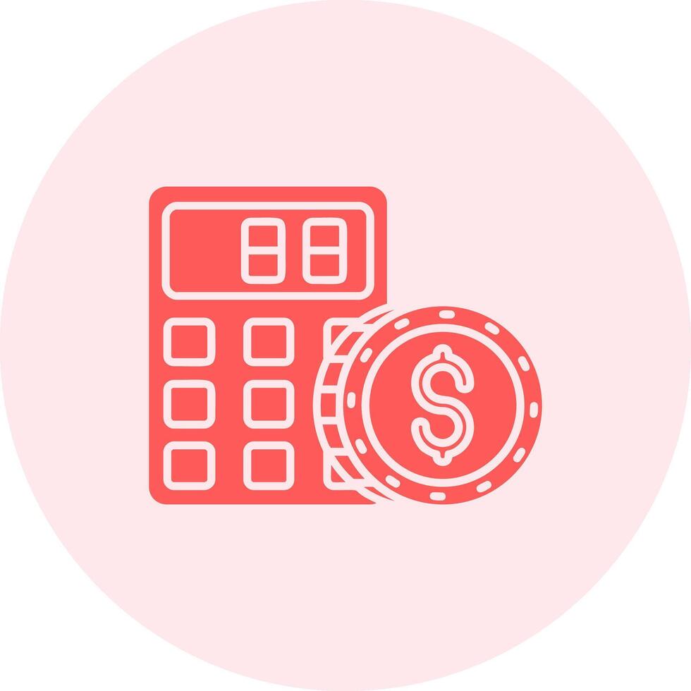 Calculator Solid duo tune Icon vector