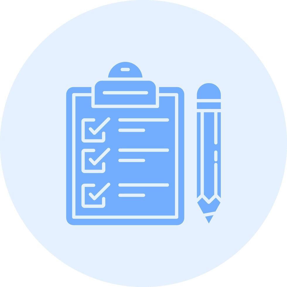 Exam Solid duo tune Icon vector