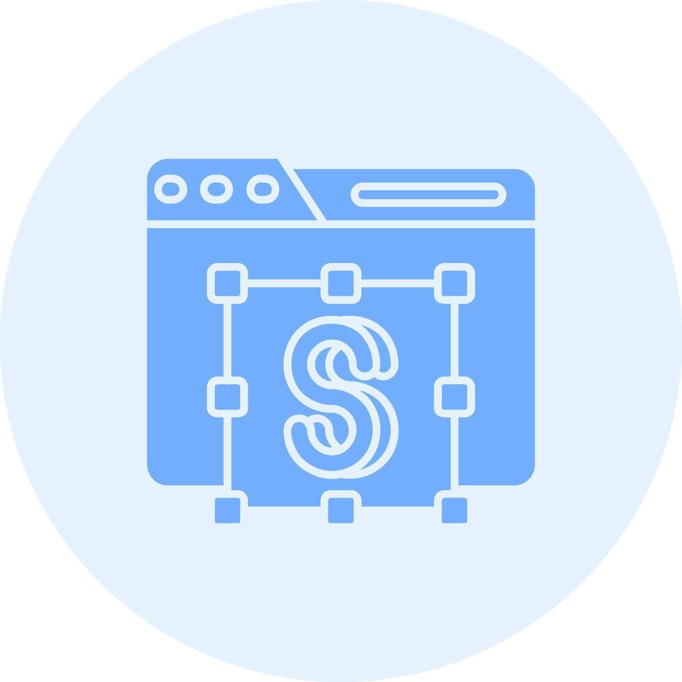 Text editor Solid duo tune Icon vector