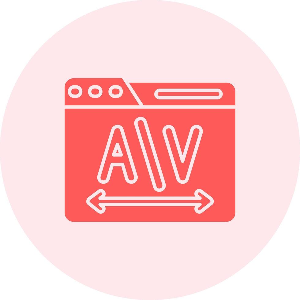 Kerning Solid duo tune Icon vector