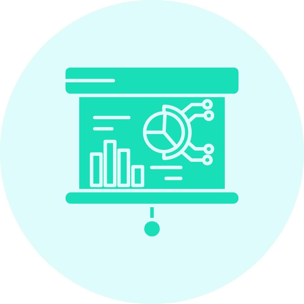 Presentation Solid duo tune Icon vector