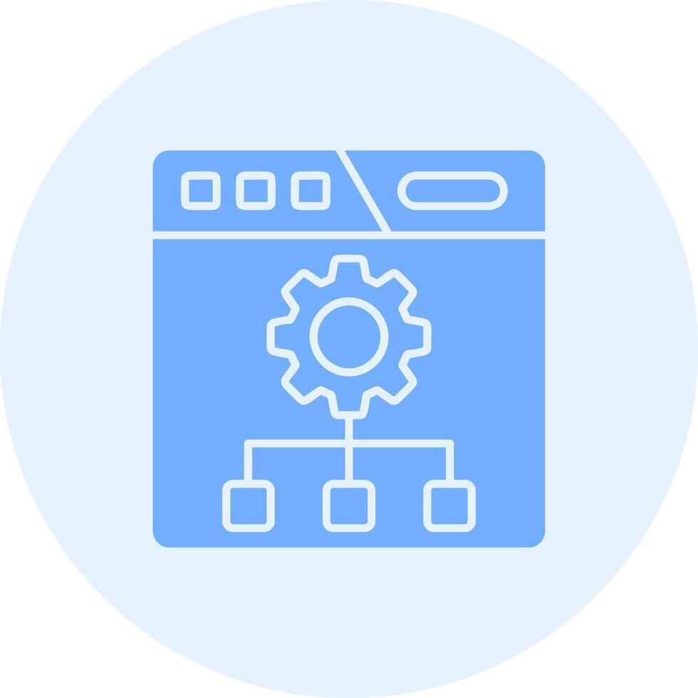 Setting Solid duo tune Icon vector
