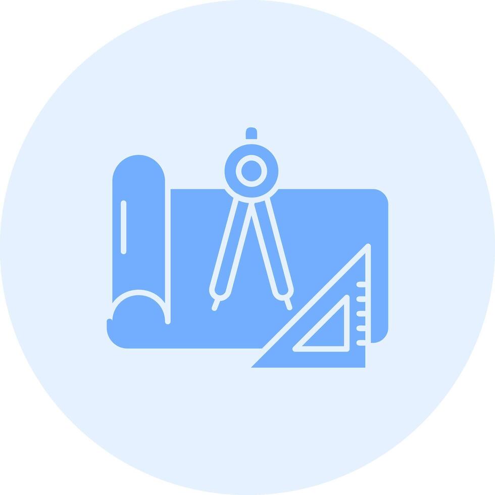 Draft Solid duo tune Icon vector