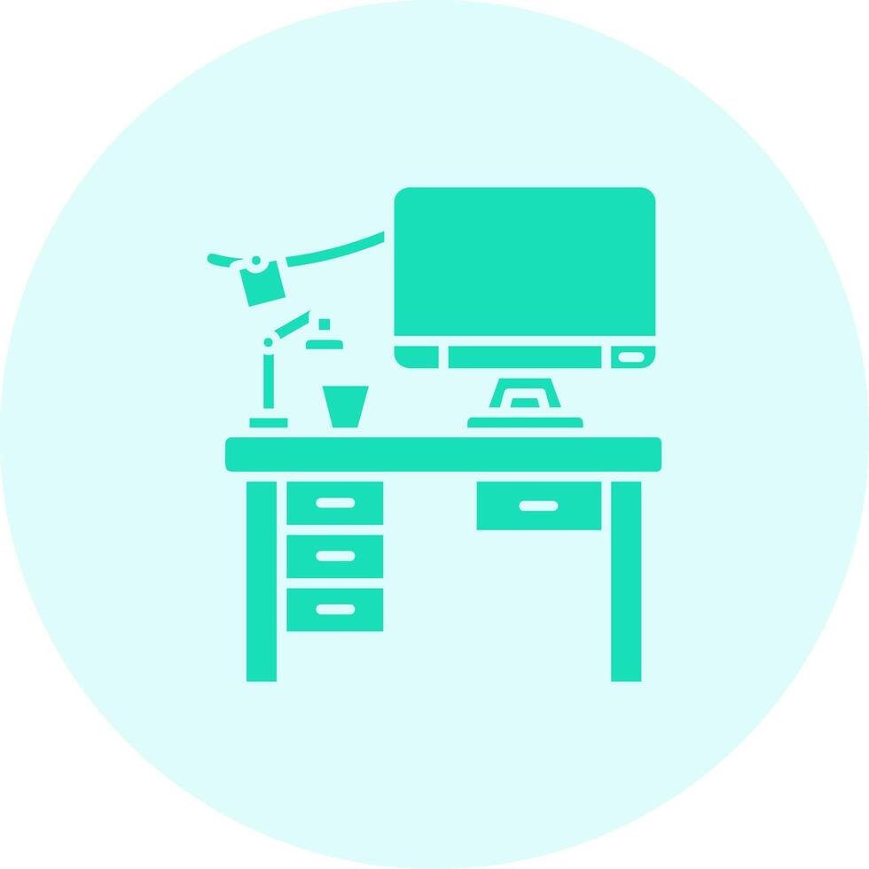 Workspace Solid duo tune Icon vector