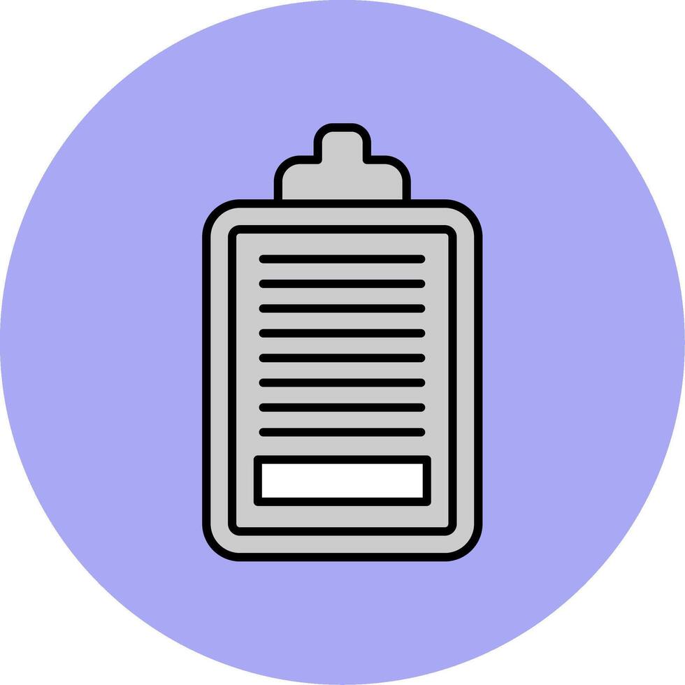 Task Line Filled multicolour Circle Icon vector