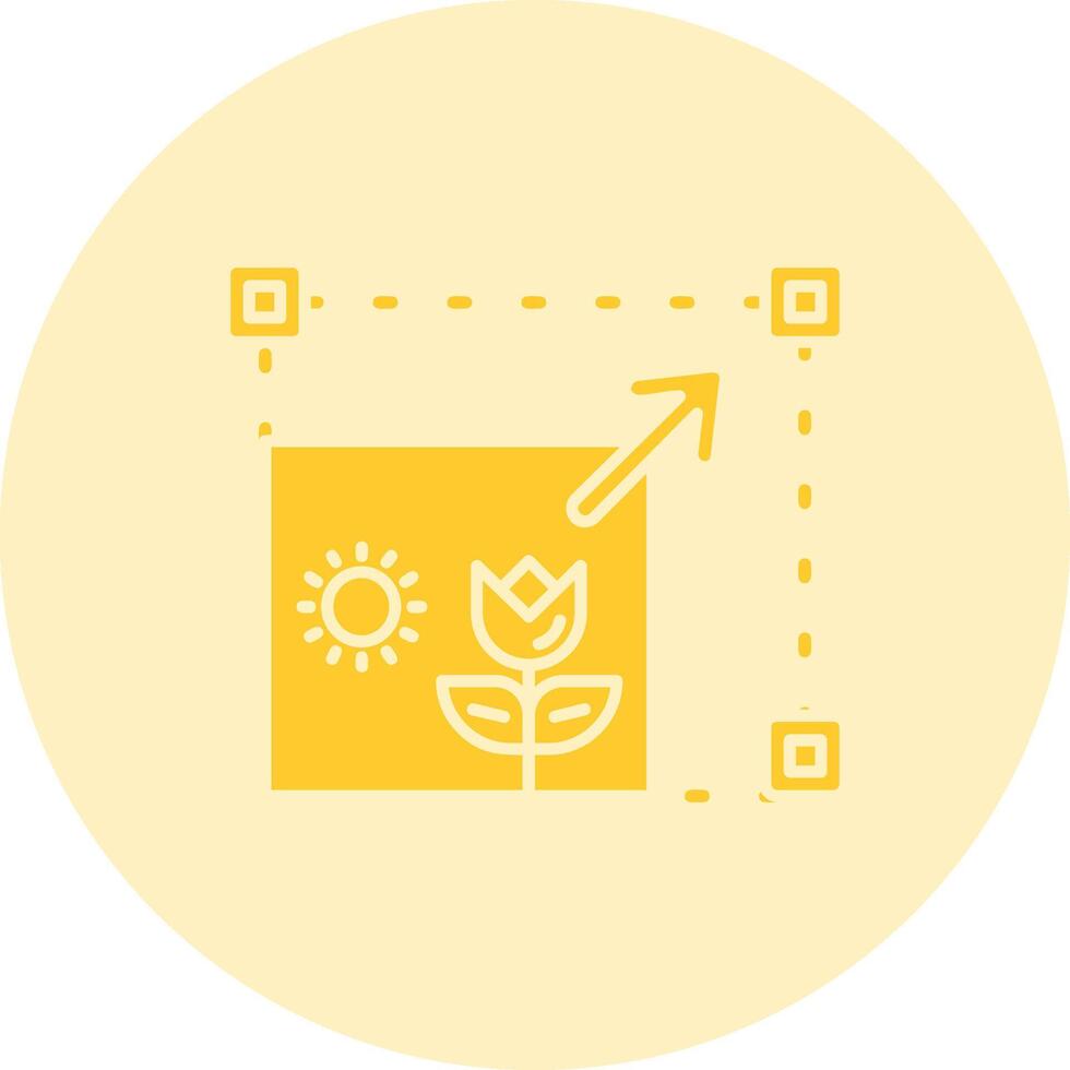 Resizing Solid duo tune Icon vector