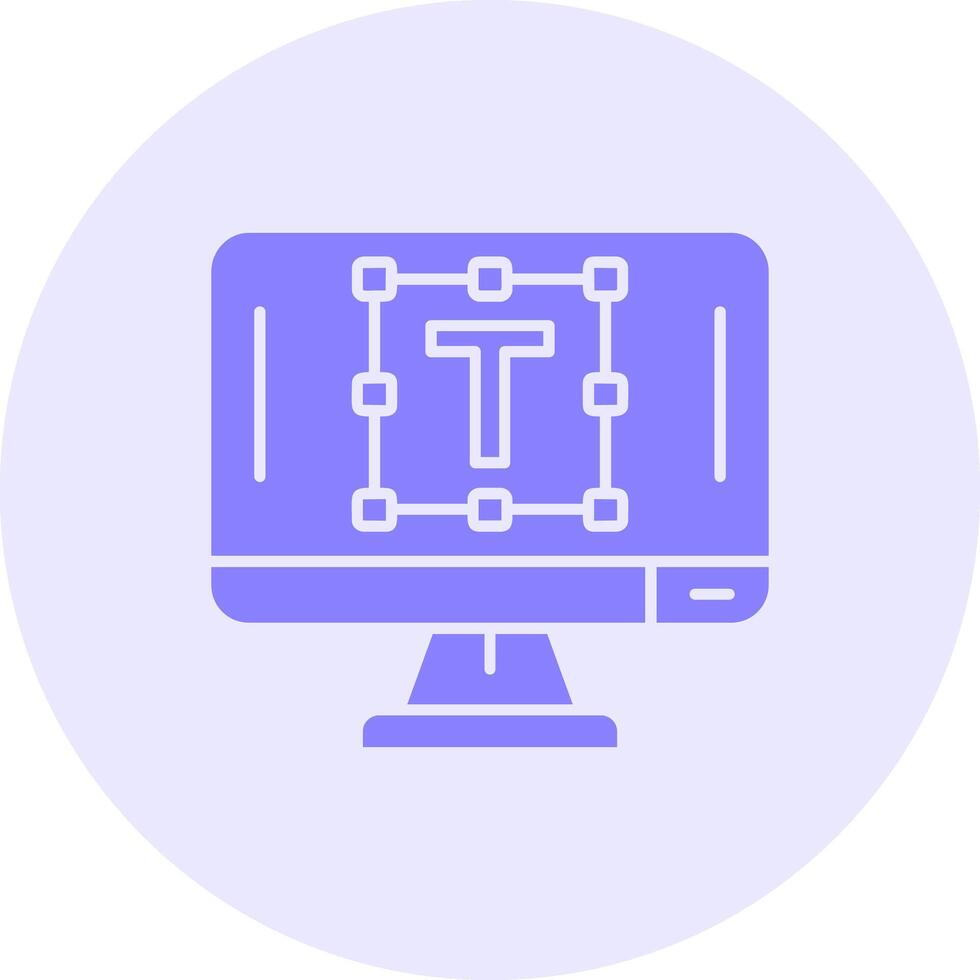 Text editor Solid duo tune Icon vector