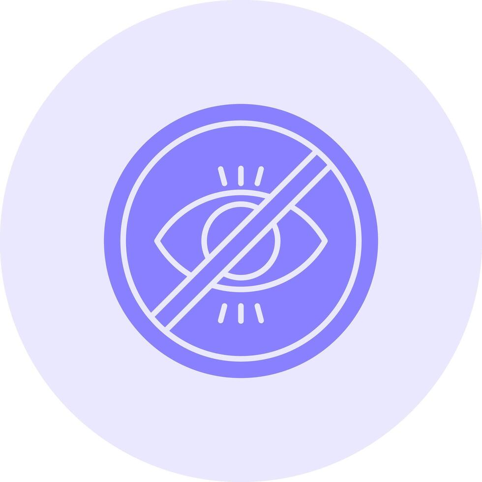No illegitimate Solid duo tune Icon vector