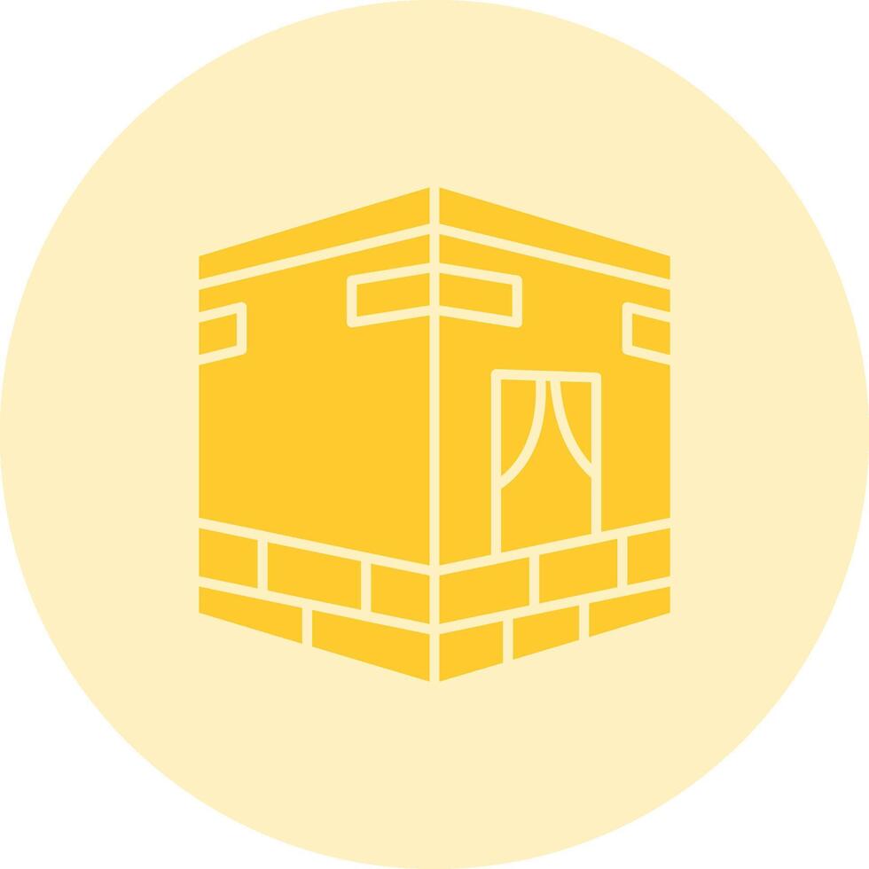 Qibla Solid duo tune Icon vector