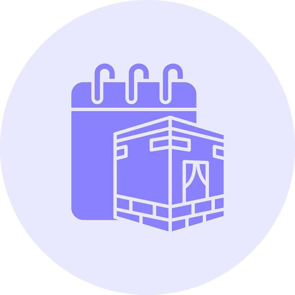 Hajj Solid duo tune Icon vector