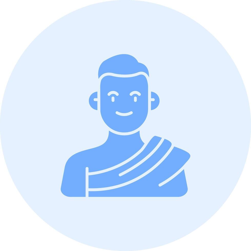 Muslim Solid duo tune Icon vector
