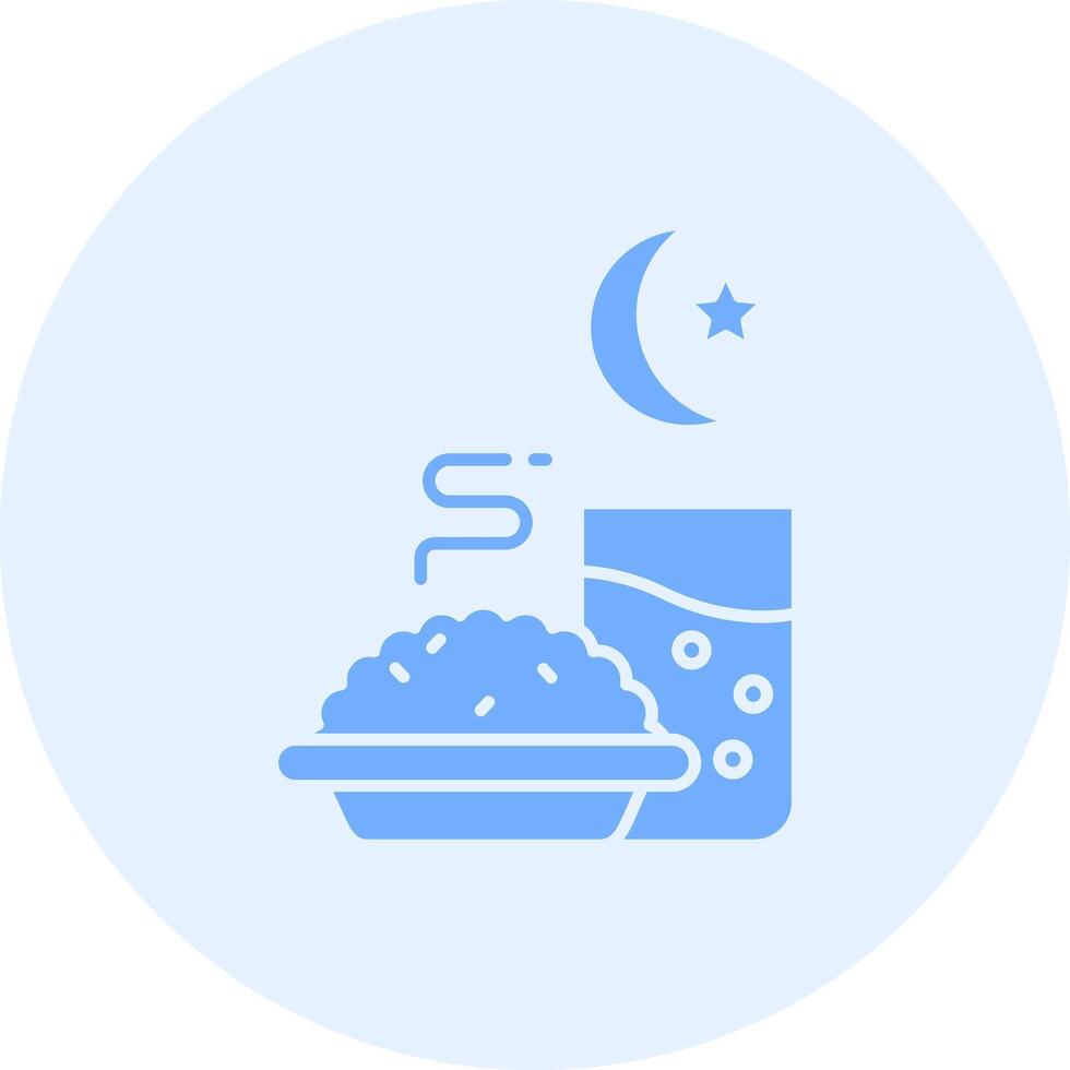 Iftar Solid duo tune Icon vector