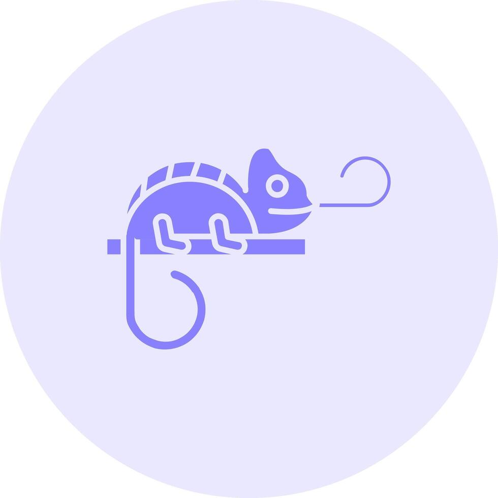 Chameleon Solid duo tune Icon vector