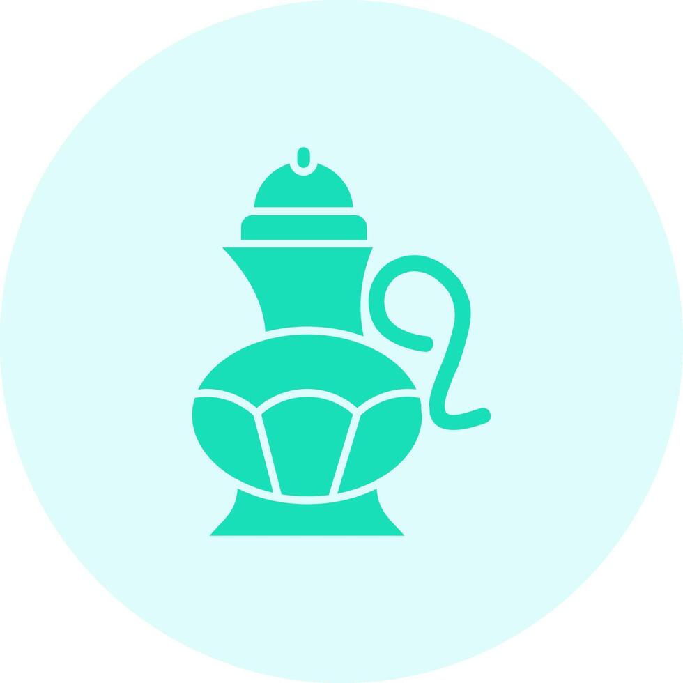 Tea pot Solid duo tune Icon vector