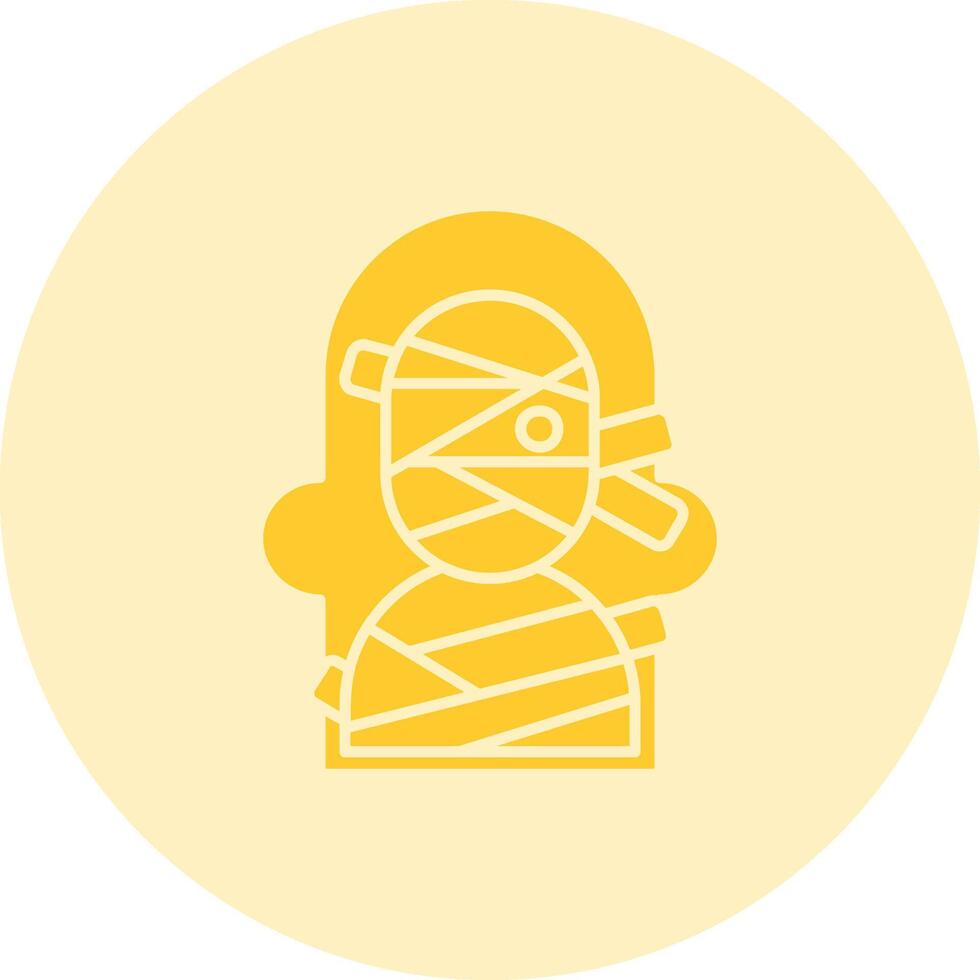 Mummy Solid duo tune Icon vector