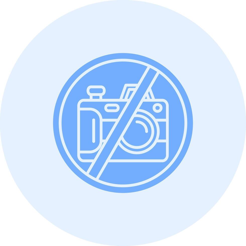 No camera Solid duo tune Icon vector