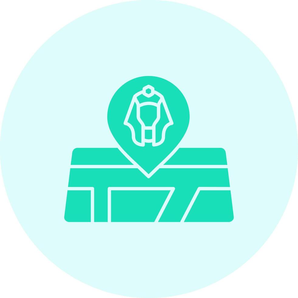 Location Solid duo tune Icon vector