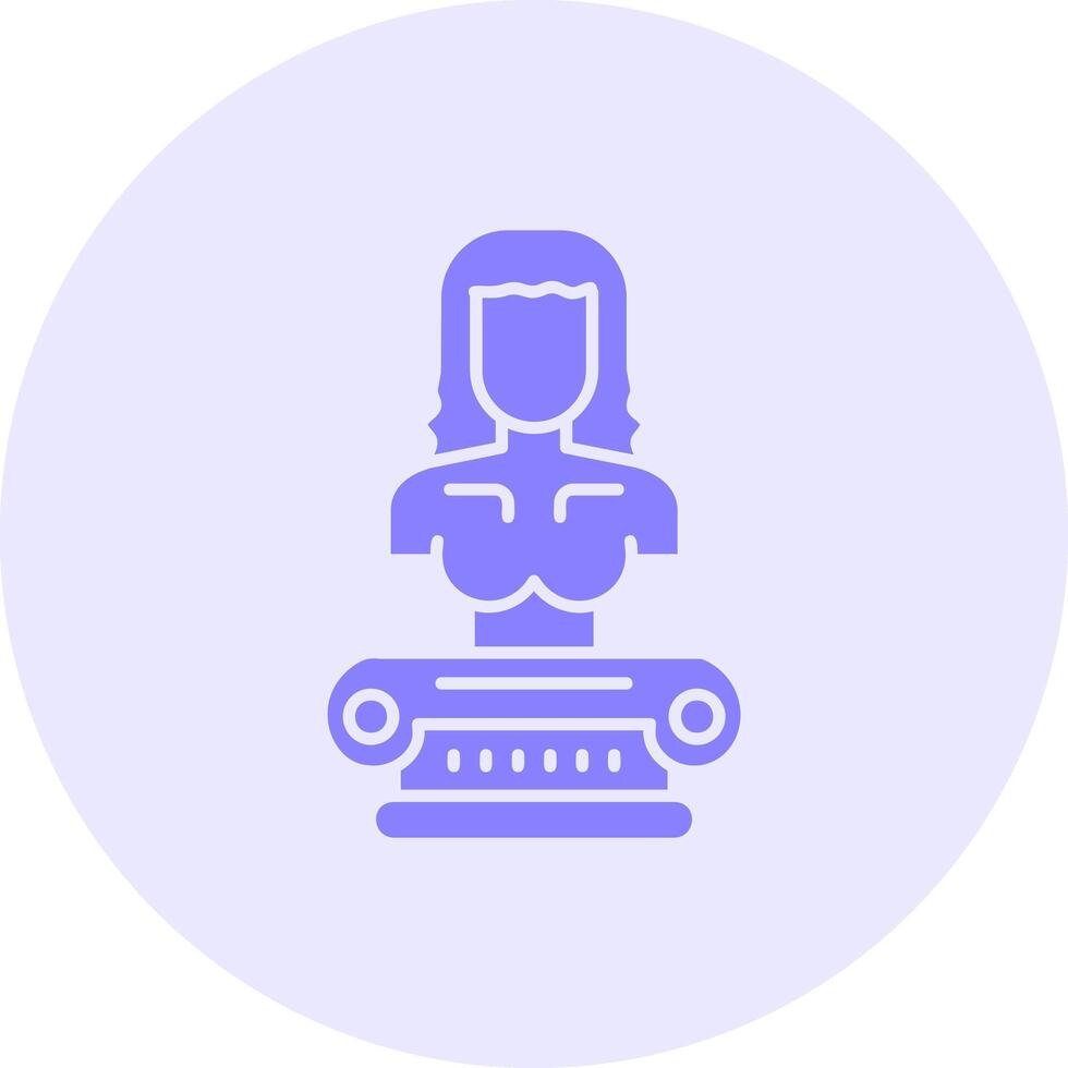 Sculputure Solid duo tune Icon vector