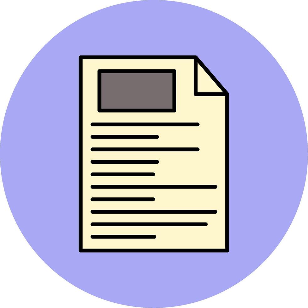 File Line Filled multicolour Circle Icon vector