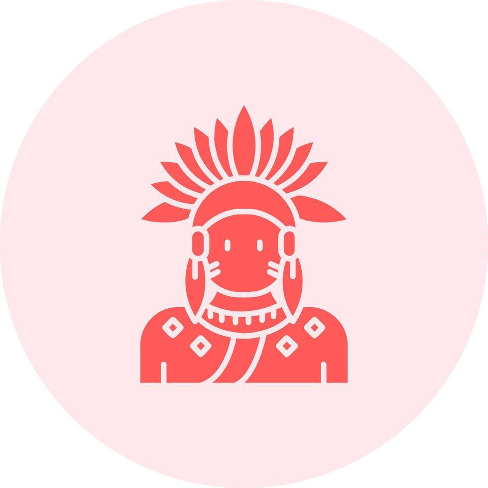 indio sólido dúo melodía icono vector