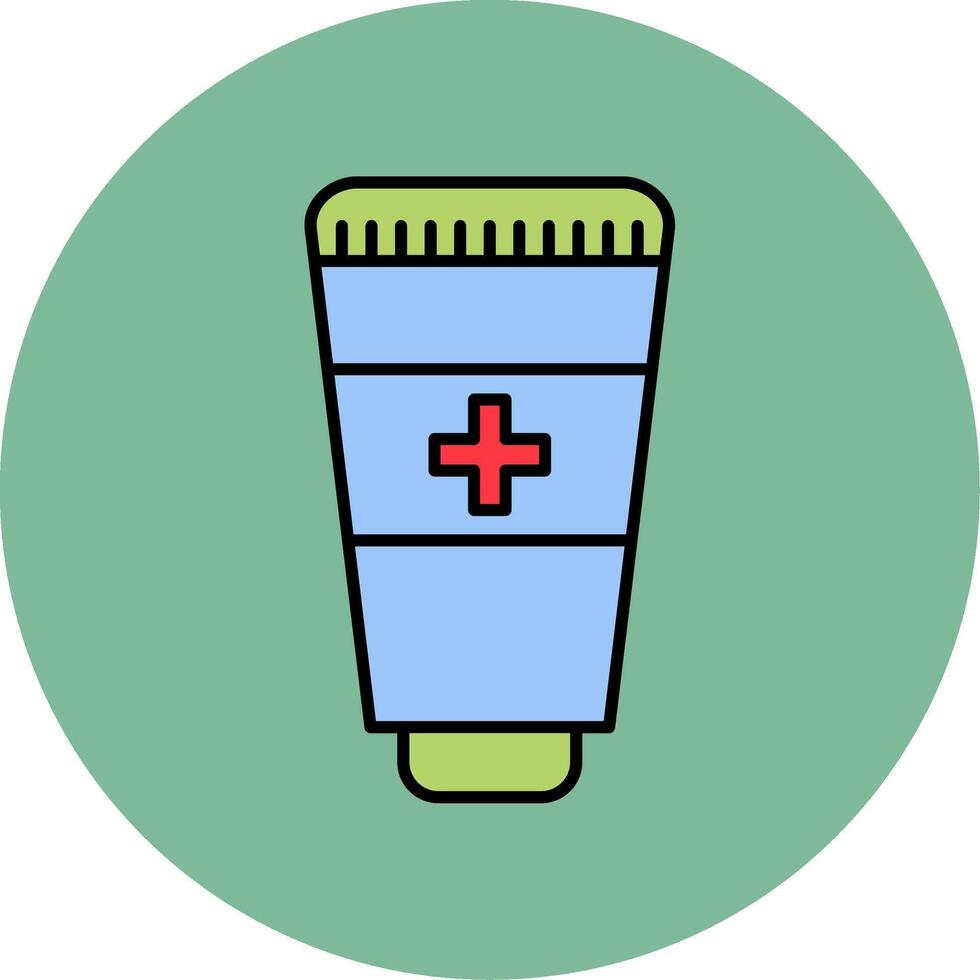 Hand Sanitizer Line Filled multicolour Circle Icon vector