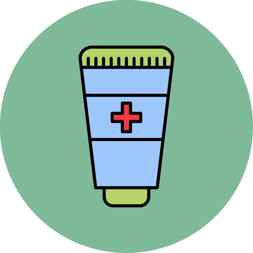 Hand Sanitizer Line Filled multicolour Circle Icon vector