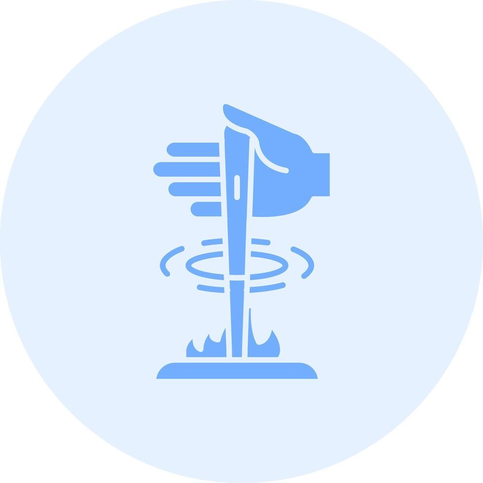 Fire Solid duo tune Icon vector