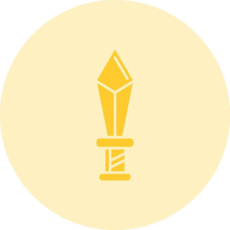 Dagger Solid duo tune Icon vector