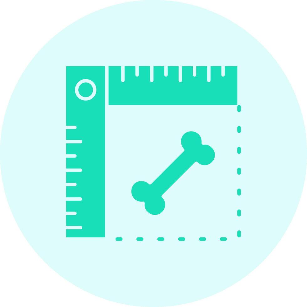 Ruler Solid duo tune Icon vector