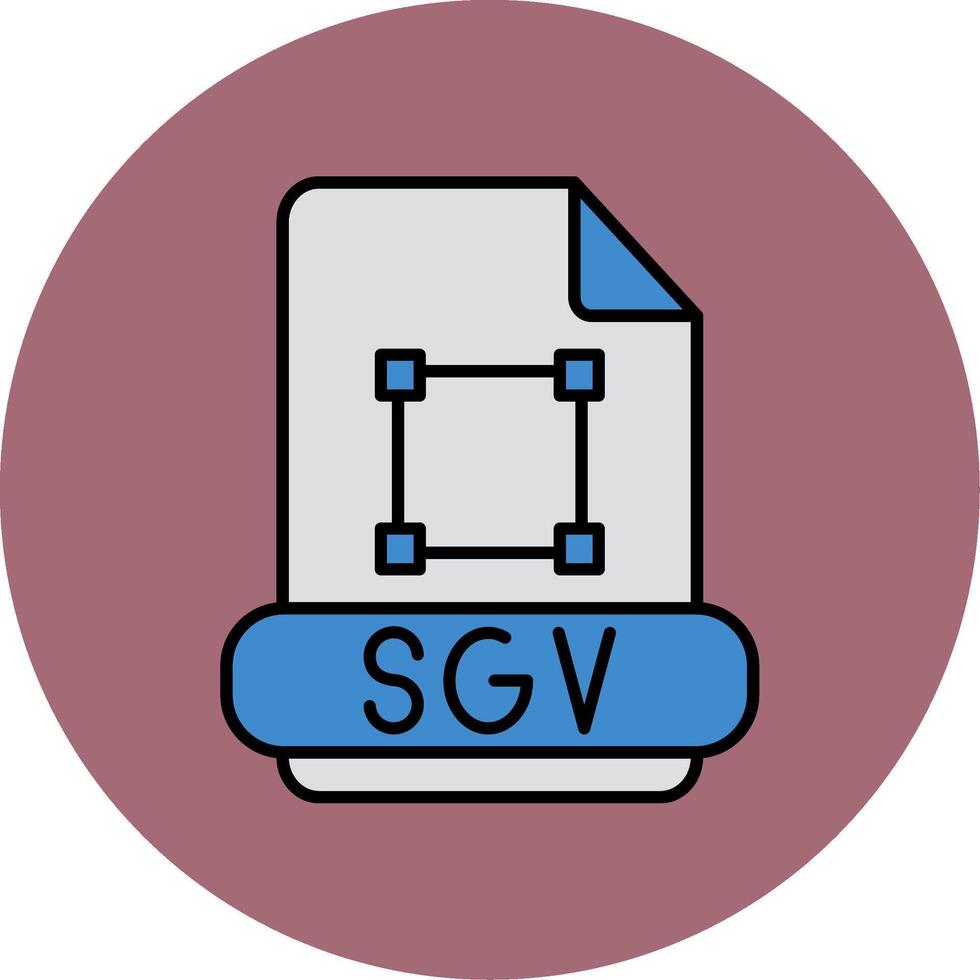 Svg Line Filled multicolour Circle Icon vector