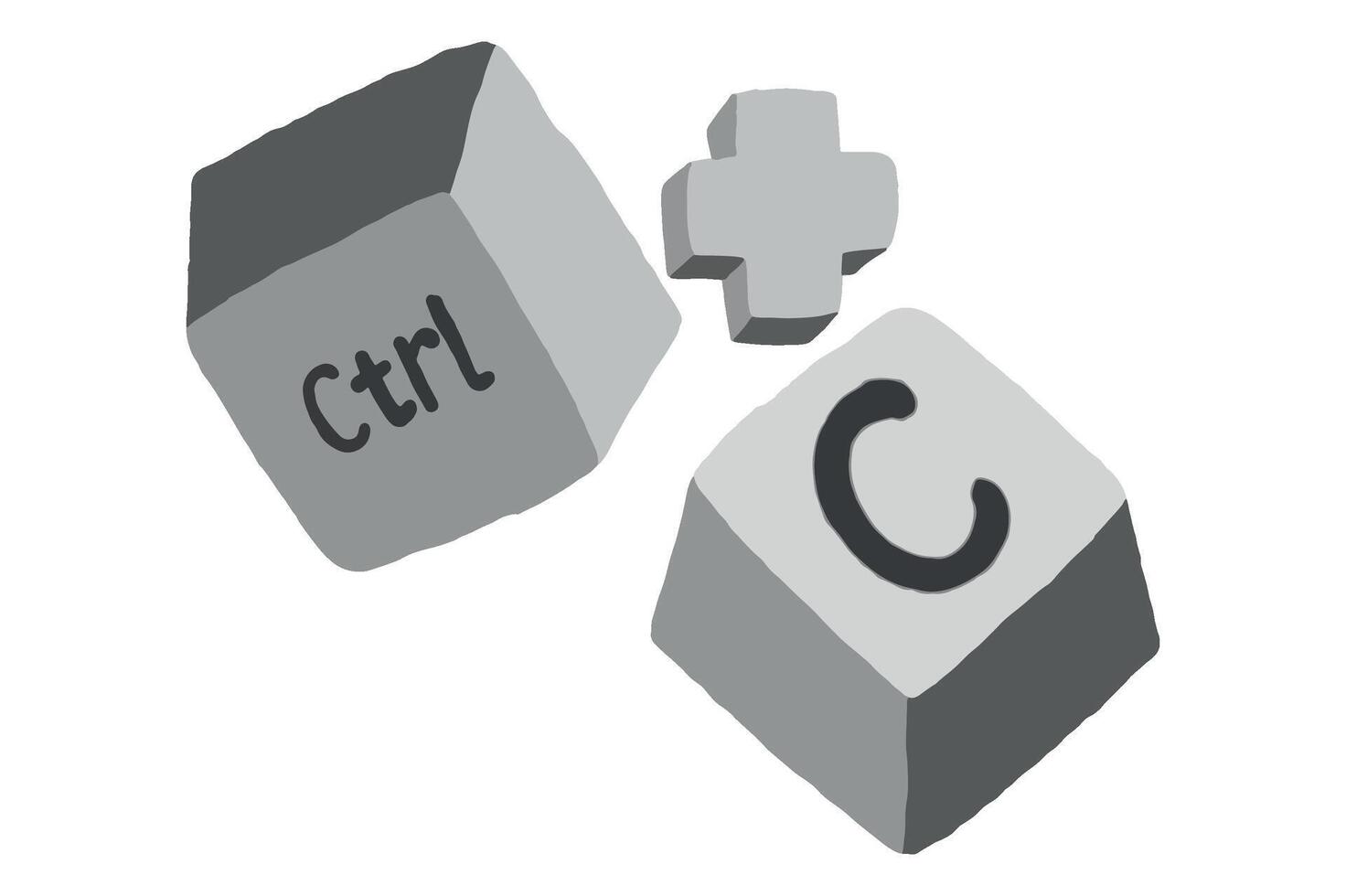 Keyboard Shortcut Buttons Vector